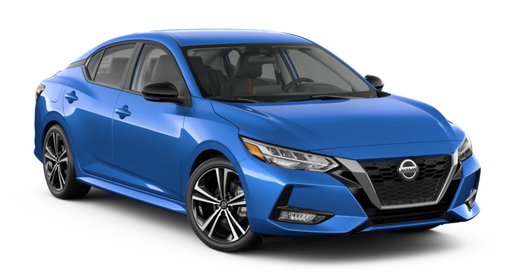 Blue 2021 Nissan Sentra from Chico Nissan.